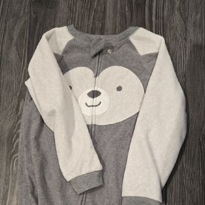 Gray and White Animal Onesie